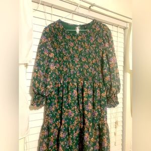 Floral cottage core dress
